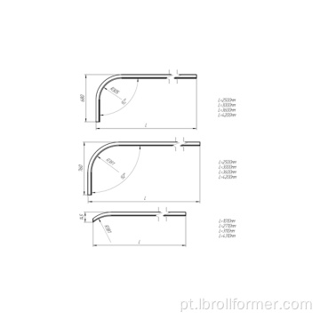 Máquina de dobra automática de trilhos de linha de produção